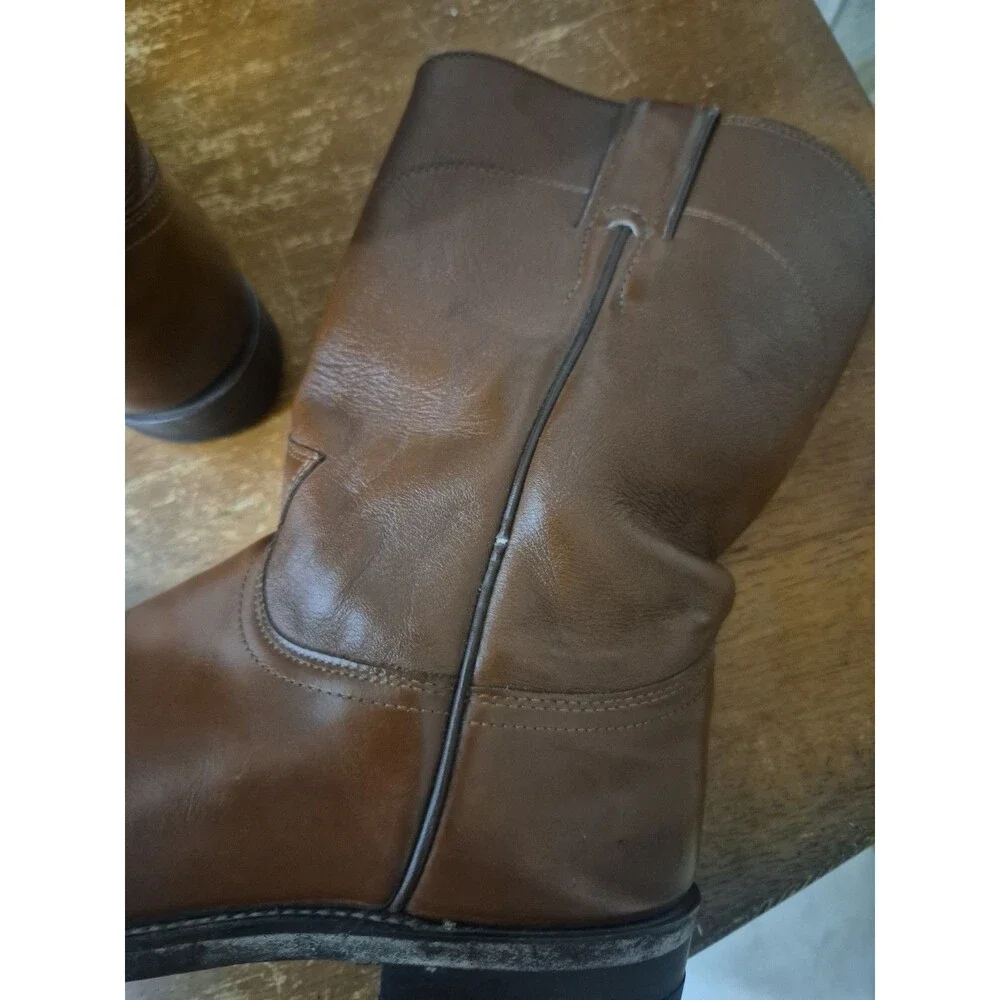 Justin L3802 Roper Boots Woman's Size 7.5C Western Cowboy Leather Classic USA